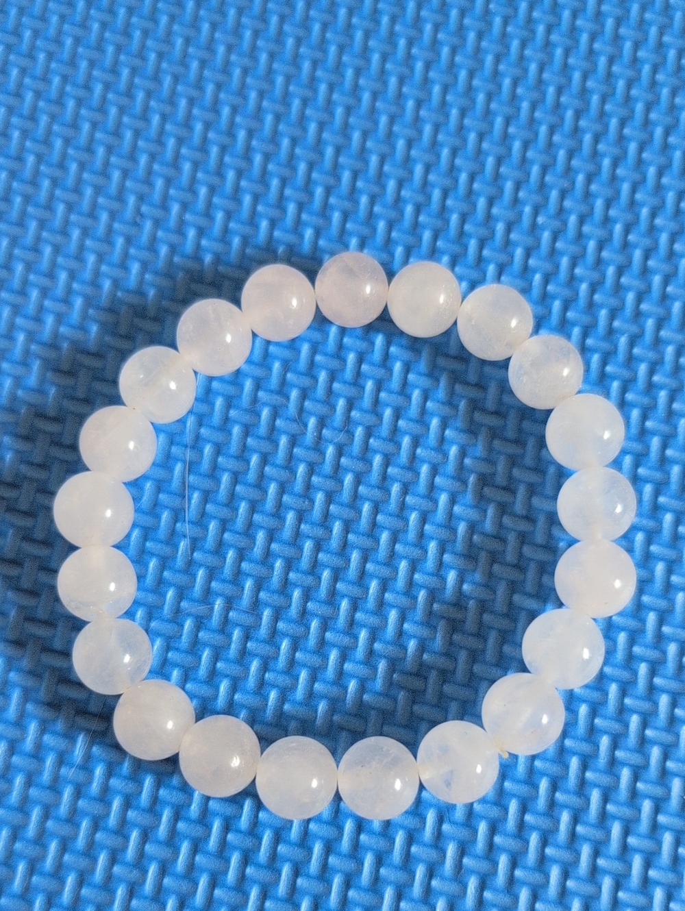 EUC Rose Quartz Beaded Stretch Bracelet - Pale Pink